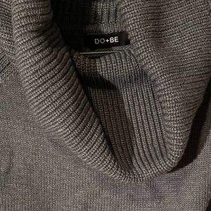 Cowl neck cashmere blend sweater